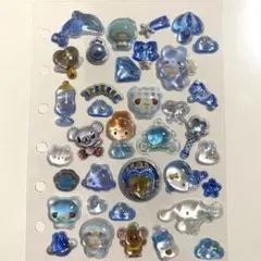 立体シール　おすそ分け　ブルー　シール帳　平成女児　ボンボンドロップシール