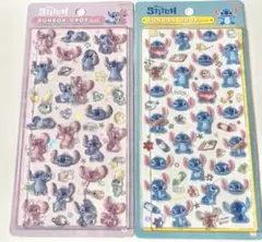 【正規品】ボンボンドロップシール♡スティッチ♡らくがき♡エンジェル2枚セット