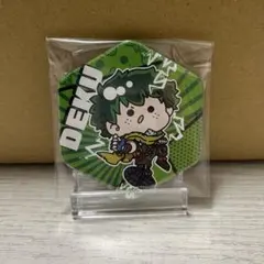 ヒロアカ　緑谷出久　六角形缶バッジ