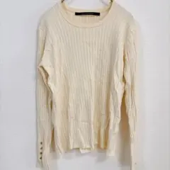⭐️YECCA VECCA イエッカヴェッカ リブニット セーター アイボリー