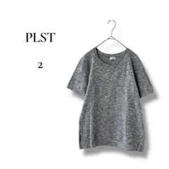 PLST プラステ　レディース　半袖ニット　ブルー系　Mサイズ サマーニットのサムネイル