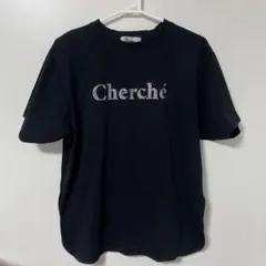 suzutan Reornmix Cherché ロゴ Tシャツ ブラック