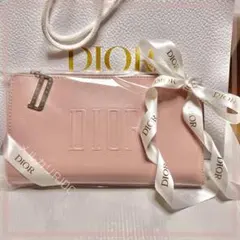 【ラッピング済新品】ディオール シボレザー調 ウォレット型 ノベルティ ポーチ