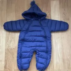 ボンボン付き雪遊びロンパース　ジャンプスーツ