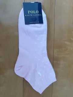 POLO RALPH LAUREN ドット柄ソックス ピンク