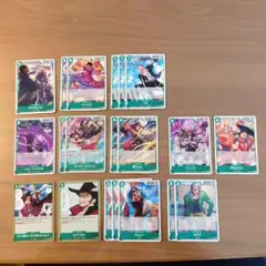 ワンピース カード　蒼海の七傑　緑まとめ売り