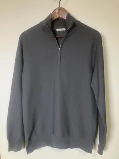 【美品】UNITED ARROWS グレー ハーフジップ ニットのサムネイル