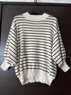 ［アーバンリサーチ］ニットTシャツ（五分袖くらい）