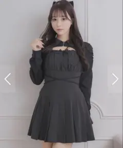 Pium フロントホックティアードミニワンピース - メルカリ