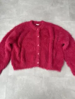 GU ピンク ボタン付きカーディガン XLサイズ