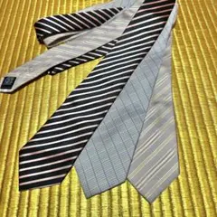 【美品】ストライプ柄ネクタイ3本セット②