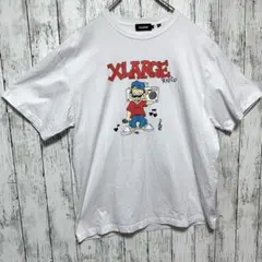 XLARGE RADIO LOGO Tシャツ プリント ホワイト Lサイズ