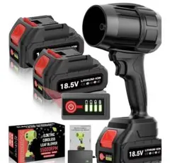 ブロワー 強力 洗車【限界突破の大風量】PSE認定 残量表示 バッテリー 2個