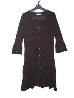 スーパービューティー　ロングカーディガン　ブラック　サイズ40 春　秋