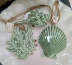 ナチュラルキッチン　海オーナメント　壁掛け 皿　食器