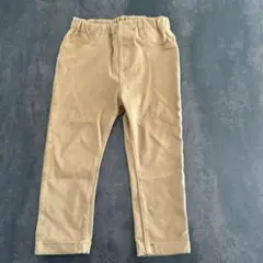 無印良品　ベージュ　ストレッチパンツ　90