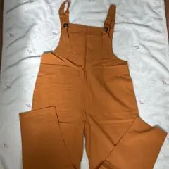 サロペット レディース オーバーオール ポケット付き カジュアル 春 秋 S