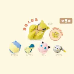 まるくなる　ガチャガチャ　ポケモンセンター 全5種セット　コンプリート 新品