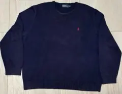 90s Polo by Ralph Lauren ネイビーニット XXL