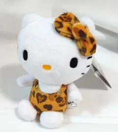 ハローキティ ヒョウ柄 ボールチェーンマスコット ぬいぐるみ