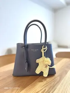 バッグ チャーム ハンドメイド 馬 ベージュ