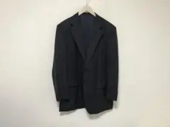 本物バーバリーロンドンBURBERRY柄テーラードジャケットスーツメンズM黒