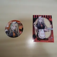 FLOW GLOW タワレコカフェ 缶バッジ 虎金妃笑虎 特典クリアカード