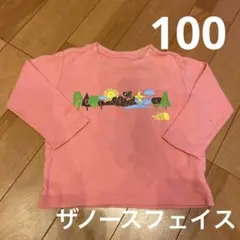 ザノースフェイス　ピンクTシャツ　カットソー　保育園　幼稚園