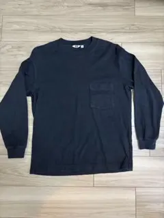 UNIQLO ロンT ブラック Mサイズ ポケット付き