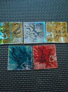 ドラゴンボール ウエハース シール 悟空S ✕ 5枚 セット まとめ売り 鳥山明