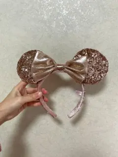 ローズゴールド ミニー ミッキー 耳 カチューシャ ディズニー