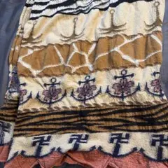 美品ＫＡＰＩＴAL/キャピタルパッチワークマルチカラー縮絨マフラー 美品KAPITAL/キャピタルパッチワークマルチカラー縮絨マフラー