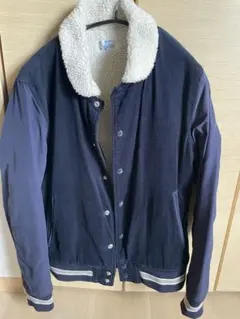 【BEAMS】コーデュロイボアジャケット(ネイビー)