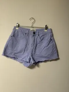 ROXY 薄紫色 ショートパンツ フリンジ裾