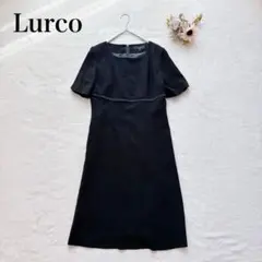 【ルルコ】フォーマルワンピース（11AR）礼服 喪服 ミディ丈 シンプル 黒