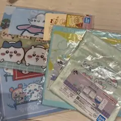 一番くじちいかわ　クリアーファイルハンカチ巾着セット