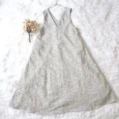 うさとの服 usaato 名人織 ヘンプ100 ワンピース size4 - メルカリ