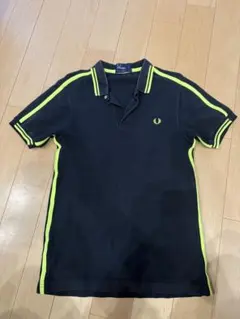 Fred Perry ブラック/イエロー ポロシャツ S フレッドペリー