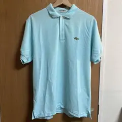 フレラコフレンチラコステ　フランス製半袖Lacoste 80s ポロシャツ　水色