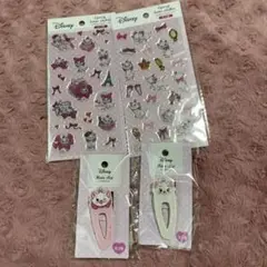 Disney マリーキャット エポキシシール ヘアクリップセット