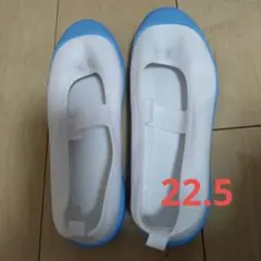 未使用 ストラップ付きバレエシューズ ホワイト/ブルー