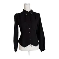 【週末値下げ】axes femme コルセット風ブラウス ブラック フリーサイズ