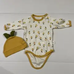 レモン柄　ロンパース　66