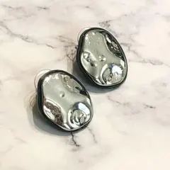 シルバー　月面　ピアス　オシャレ　レディース　メンズ