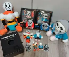 undertale　サンズ　パピルス　フィギュア　ぬいぐるみ　アクスタ　14点