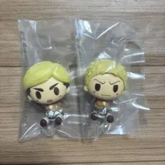 進撃の巨人　一番くじ　G賞　ちょこのっこフィギュア　2種　エルヴィン　ライナー