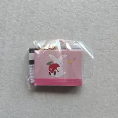 ファミリア　カプセルトイ　デニムバッグ　ピンクうさぎ