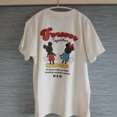 Disney ミッキー ミニー バックプリントTシャツ Mサイズのサムネイル