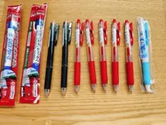 【新品未使用】ボールペン10本セット サラサ・ぺんてる・ゼブラ・サンリオ