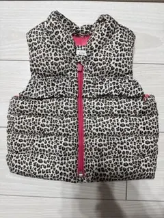 BABY GAP ヒョウ柄ダウンベスト（6〜12months）